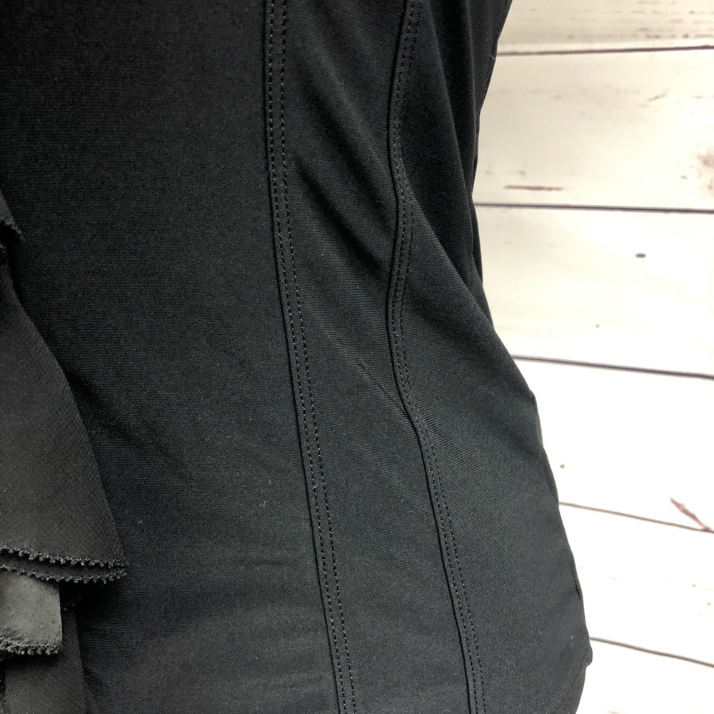 WHBM Black Ruffle Tank‎ - Picture 3 of 8